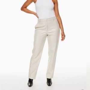 NWT Aritzia Babaton cream leather pants